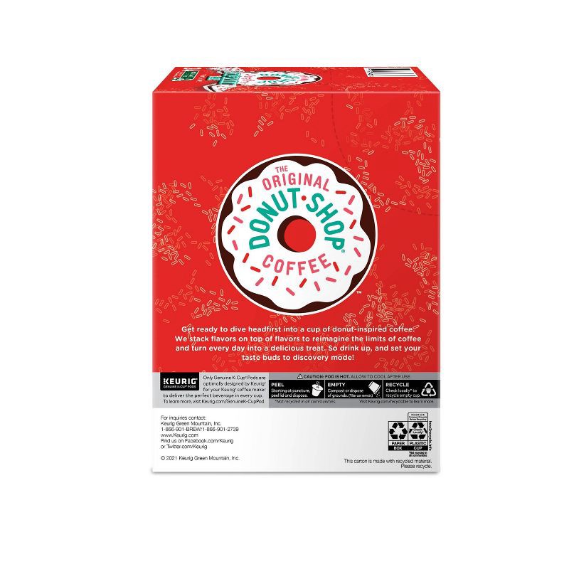 slide 8 of 8, The Original Donut Shop Peppermint Bark Medium Roast Keurig K-Cup Coffee Pods Flavored Coffee - 24ct, 24 ct