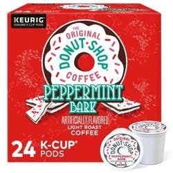 The Original Donut Shop Peppermint Bark Medium Roast Keurig K-Cup Coffee Pods Flavored Coffee - 24ct