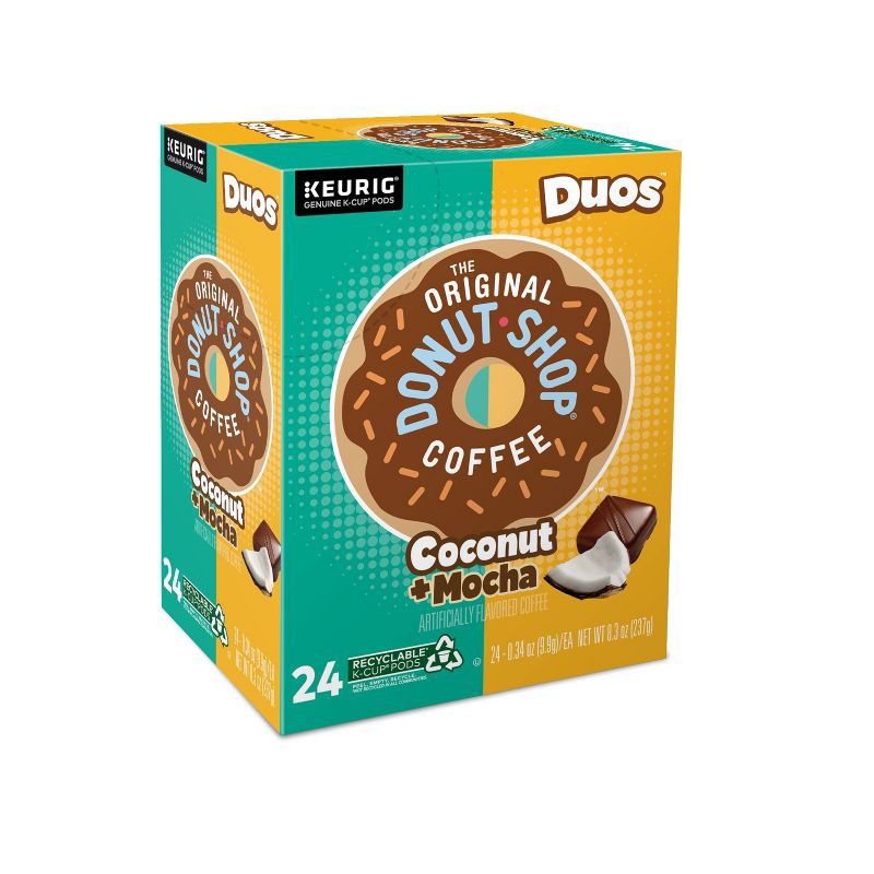 slide 15 of 17, The Original Donut Shop Duos Coconut + Mocha Keurig Single-Serve K-Cup Coffee Pods, Medium Roast Coffee - 24ct, 24 ct