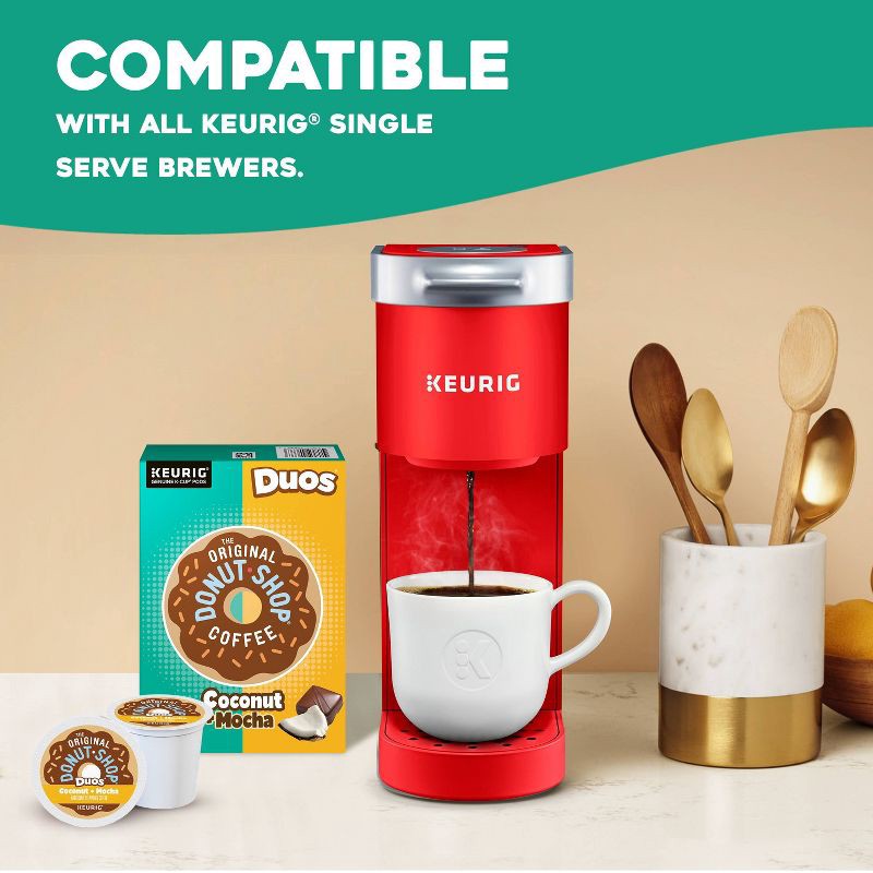 slide 10 of 17, The Original Donut Shop Duos Coconut + Mocha Keurig Single-Serve K-Cup Coffee Pods, Medium Roast Coffee - 24ct, 24 ct