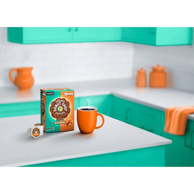 slide 3 of 9, The Original Donut Shop Duos Nutty + Caramel Keurig Single-Serve K-Cup Pods, Medium Roast Coffee - 24ct, 24 ct