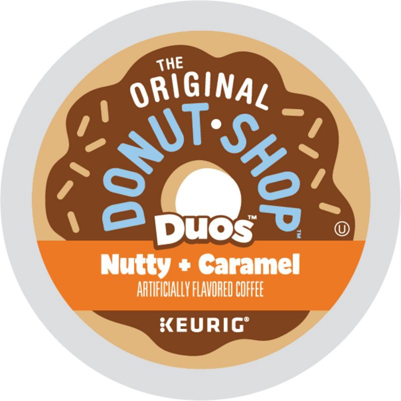 slide 14 of 17, The Original Donut Shop Duos Nutty + Caramel Keurig Single-Serve K-Cup Pods, Medium Roast Coffee - 24ct, 24 ct