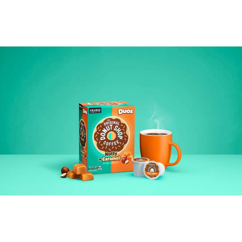 slide 4 of 9, The Original Donut Shop Duos Nutty + Caramel Keurig Single-Serve K-Cup Pods, Medium Roast Coffee - 24ct, 24 ct