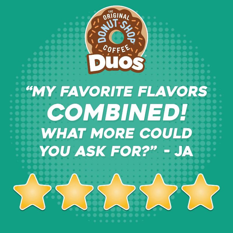 slide 8 of 17, The Original Donut Shop Duos Nutty + Caramel Keurig Single-Serve K-Cup Pods, Medium Roast Coffee - 24ct, 24 ct