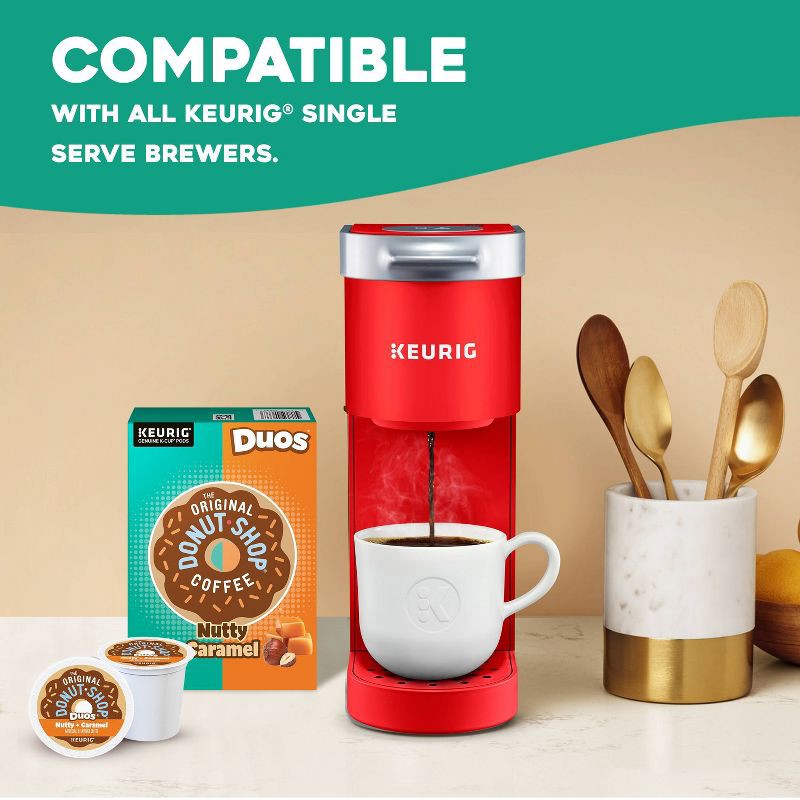 slide 10 of 17, The Original Donut Shop Duos Nutty + Caramel Keurig Single-Serve K-Cup Pods, Medium Roast Coffee - 24ct, 24 ct
