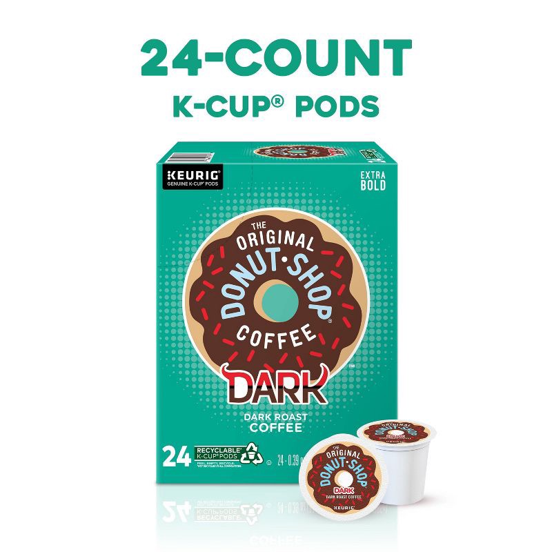 slide 2 of 17, The Original Donut Shop Dark Keurig K-Cup Coffee Pods - Dark Roast - 24ct, 24 ct