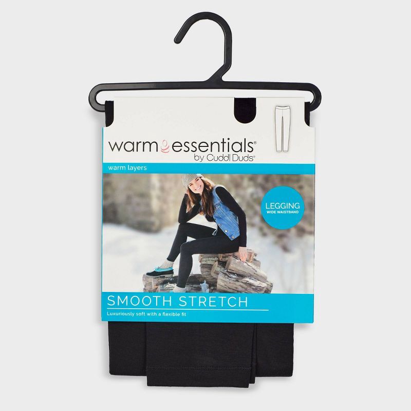Warm Essentials by Cuddl Duds Women's Smooth Stretch Thermal Leggings -  Black XXL 1 ct