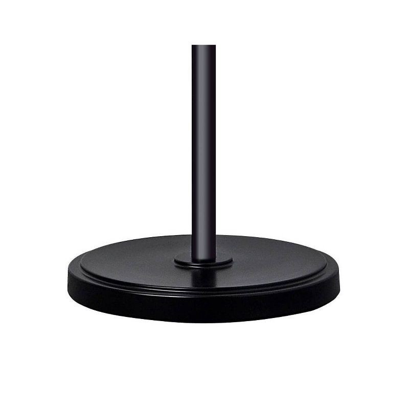 slide 4 of 4, 58.5"x17" Traditional Oil Rubbed Swing Arm Floor Lamp Brown - Threshold™: Adjustable, Linen Shade, Metal Body, 1 ct