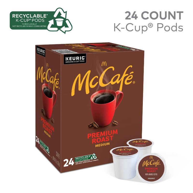 slide 3 of 14, McCafe Premium Roast Keurig K-Cup Coffee Pods - Medium Roast - 24ct/8.3oz, 24 ct; 8.3 oz