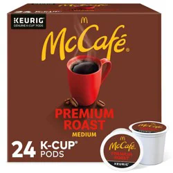 McCafe Premium Roast Keurig K-Cup Coffee Pods - Medium Roast - 24ct/8.3oz