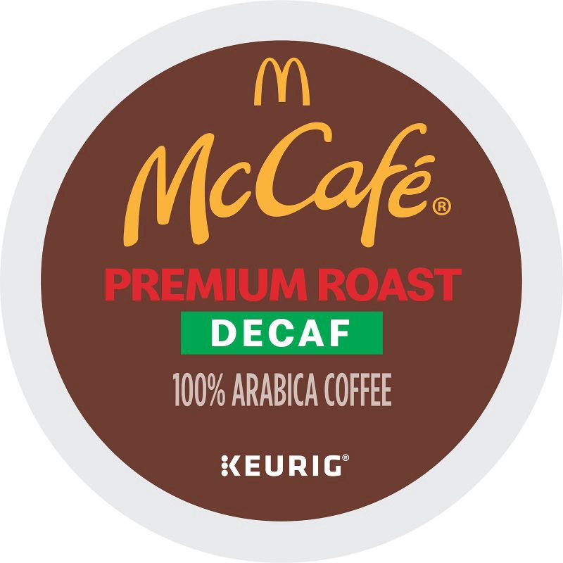 slide 2 of 10, 24ct McCafe Premium Roast Decaf Keurig K-Cup Coffee Pods Decaffeinated Medium Roast, 24 ct