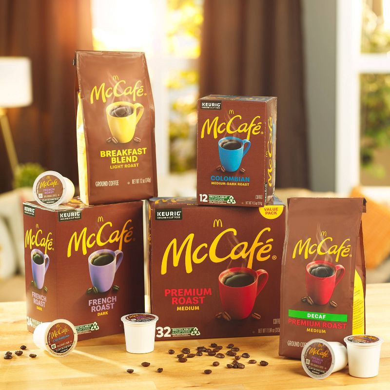 slide 6 of 10, 24ct McCafe Premium Roast Decaf Keurig K-Cup Coffee Pods Decaffeinated Medium Roast, 24 ct