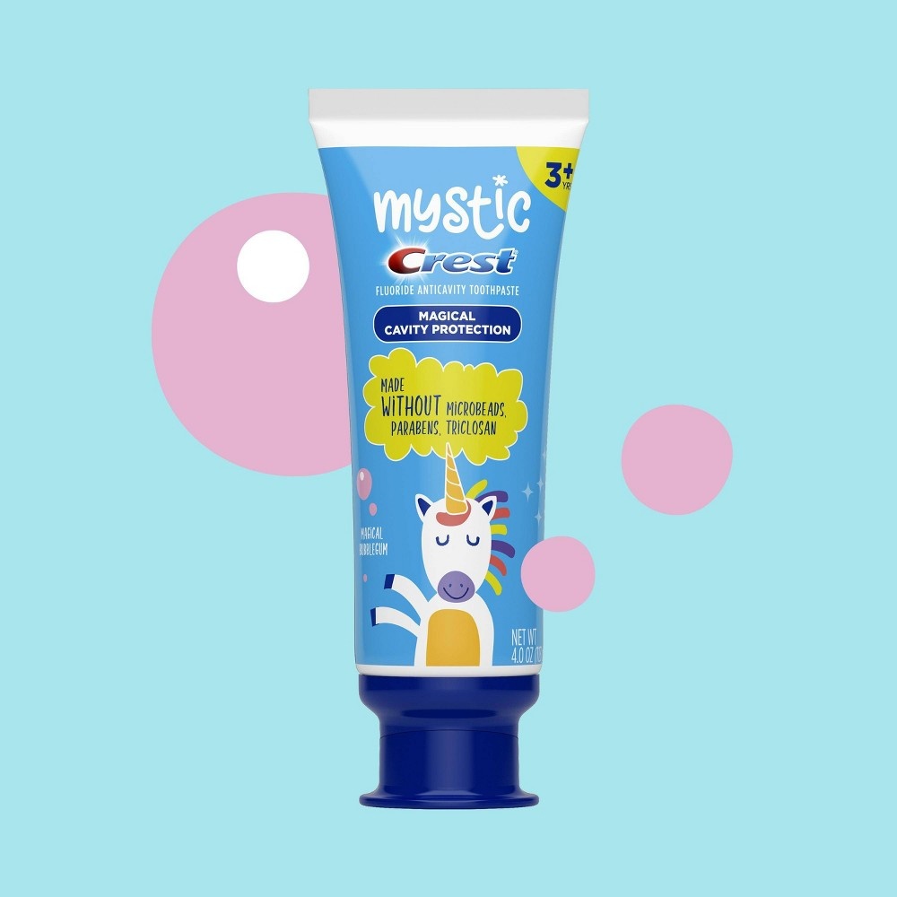 slide 5 of 7, MYSTIC by Crest Kid's Toothpaste with Fluoride Magical Bubblegum Flavor, 4 oz