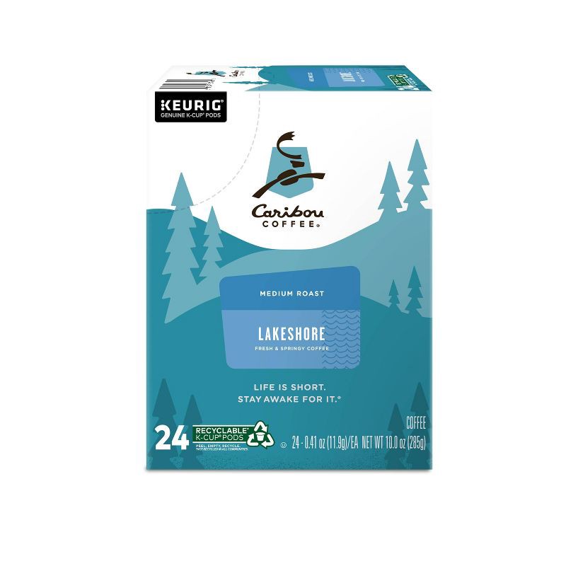 slide 5 of 8, Caribou Coffee Lakeshore Blend Keurig K-Cup Coffee Pods - Medium Roast - 24ct, 24 ct