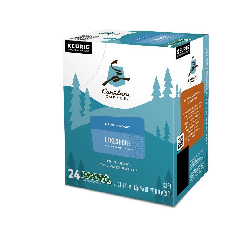 slide 7 of 8, Caribou Coffee Lakeshore Blend Keurig K-Cup Coffee Pods - Medium Roast - 24ct, 24 ct