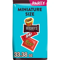 Reese's, Hershey's and Kit Kat Miniatures Milk Chocolate and Peanut Butter Assortment Candy - 33.38oz