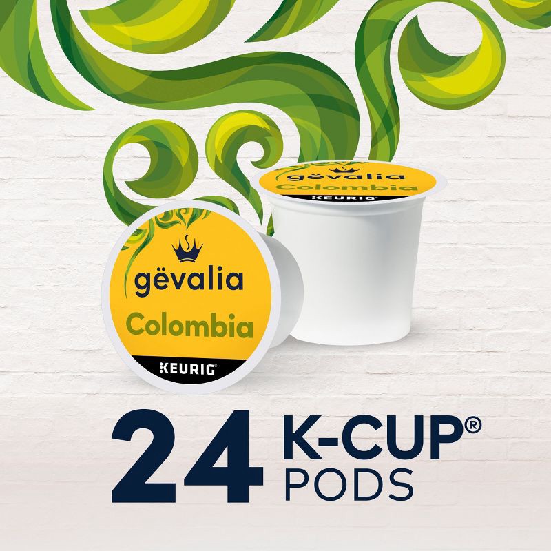 slide 7 of 8, Gevalia Colombia Medium Roast Coffee Pods - 24ct, 24 ct