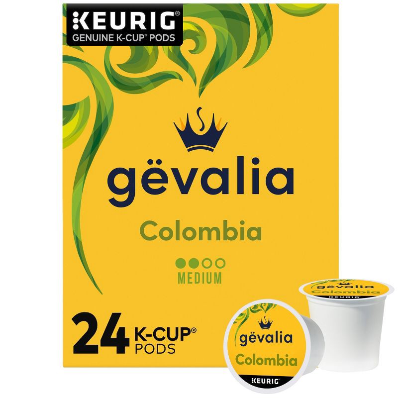 slide 1 of 8, Gevalia Colombia Medium Roast Coffee Pods - 24ct, 24 ct