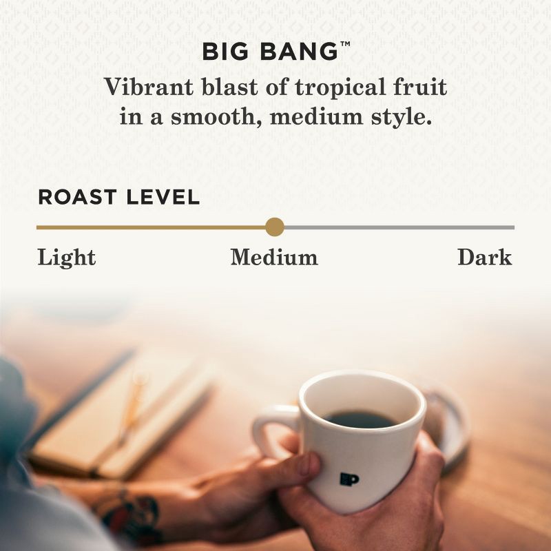 slide 3 of 7, Peet's Coffee Big Bang Medium Roast Single Serve Coffee Pods - 22ct, 22 ct