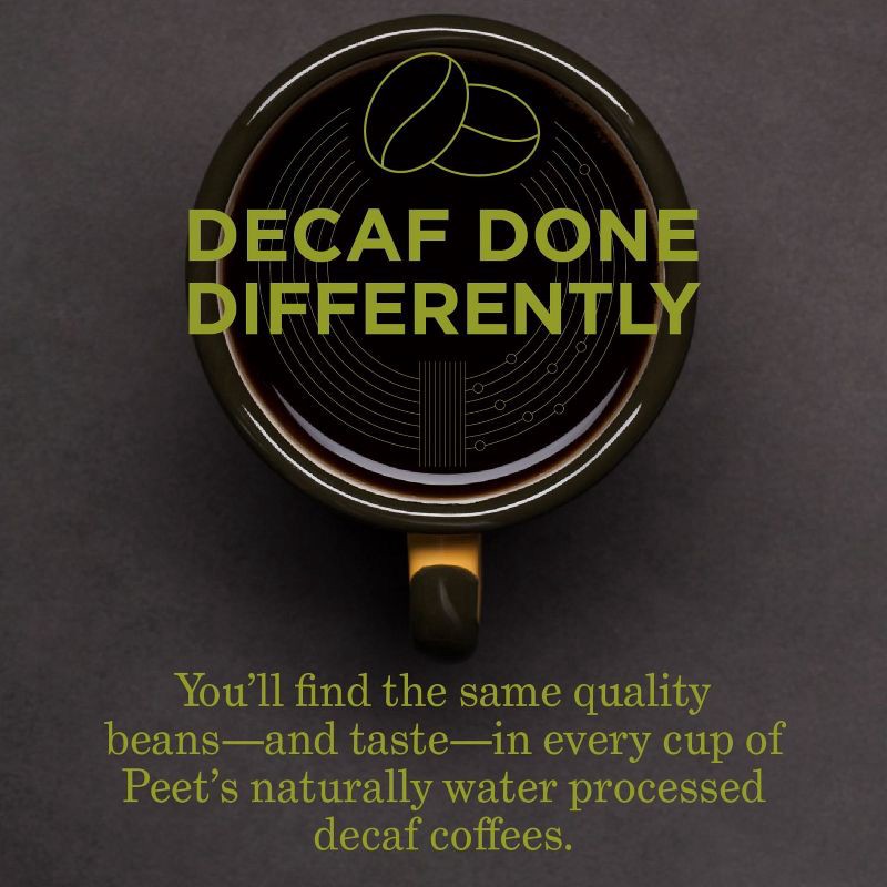 slide 7 of 7, Peet's Coffee House Dark Roast Single Serve Coffee Pods - Decaf - 22ct, 22 ct