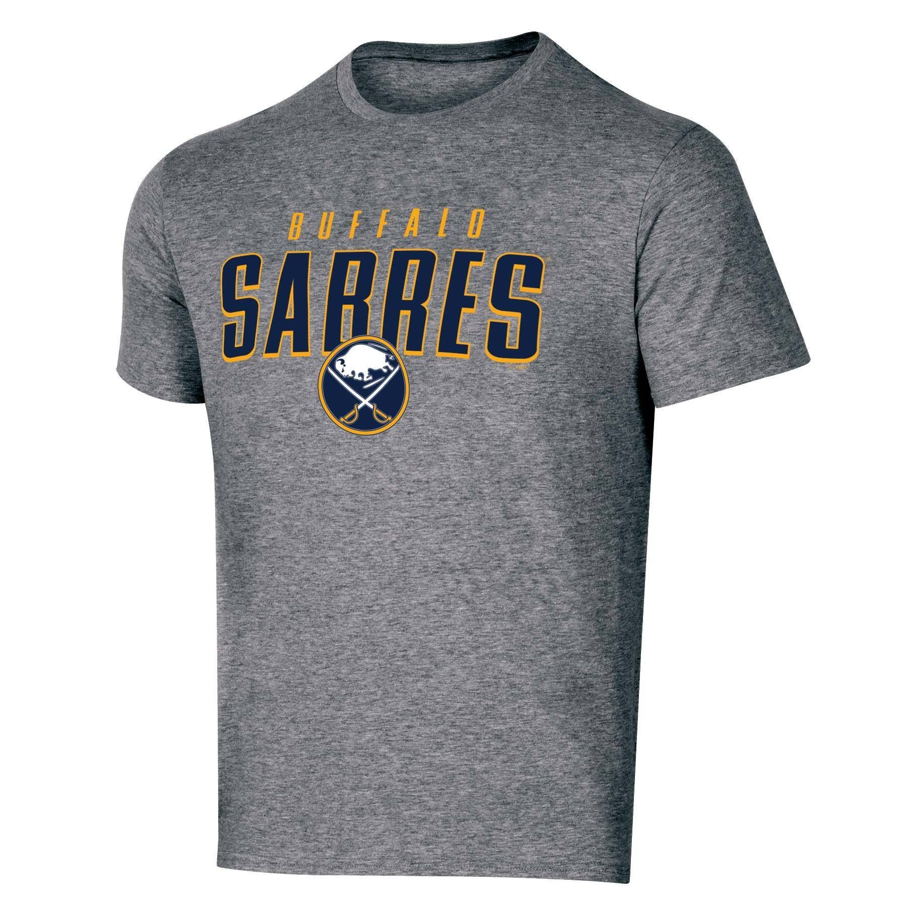 slide 1 of 2, NHL Buffalo Sabres Men&#39;s Short Sleeve Heather T-Shirt - XL, 1 ct