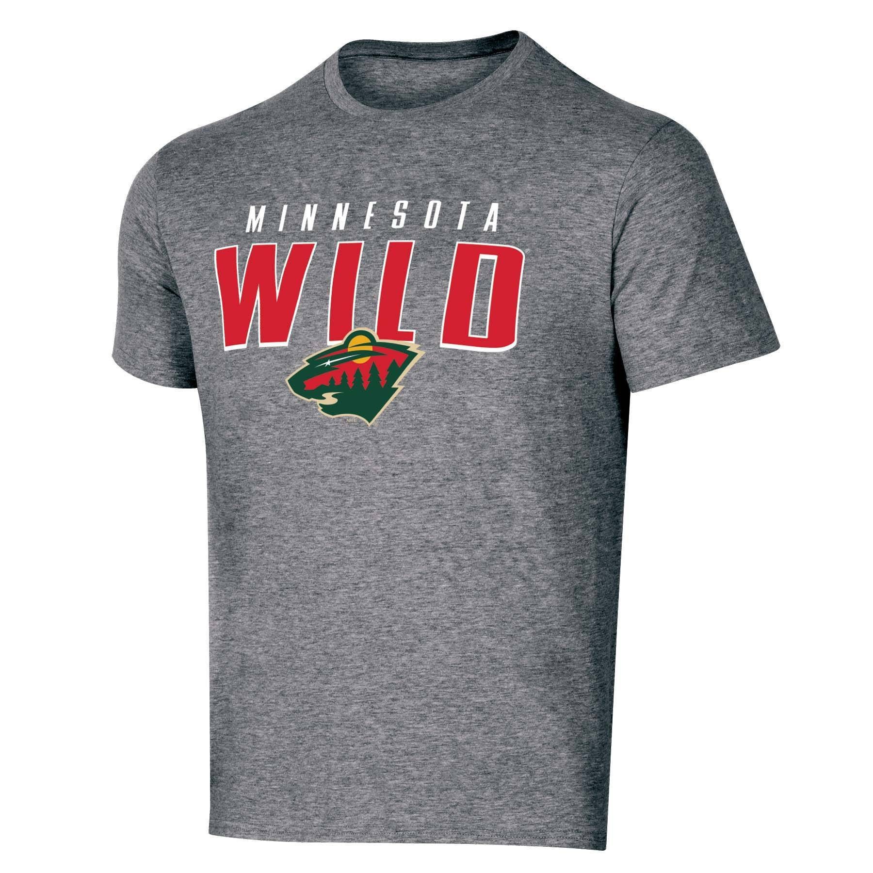 slide 1 of 2, NHL Minnesota Wild Men's Short Sleeve Heather T-Shirt - XL, 1 ct