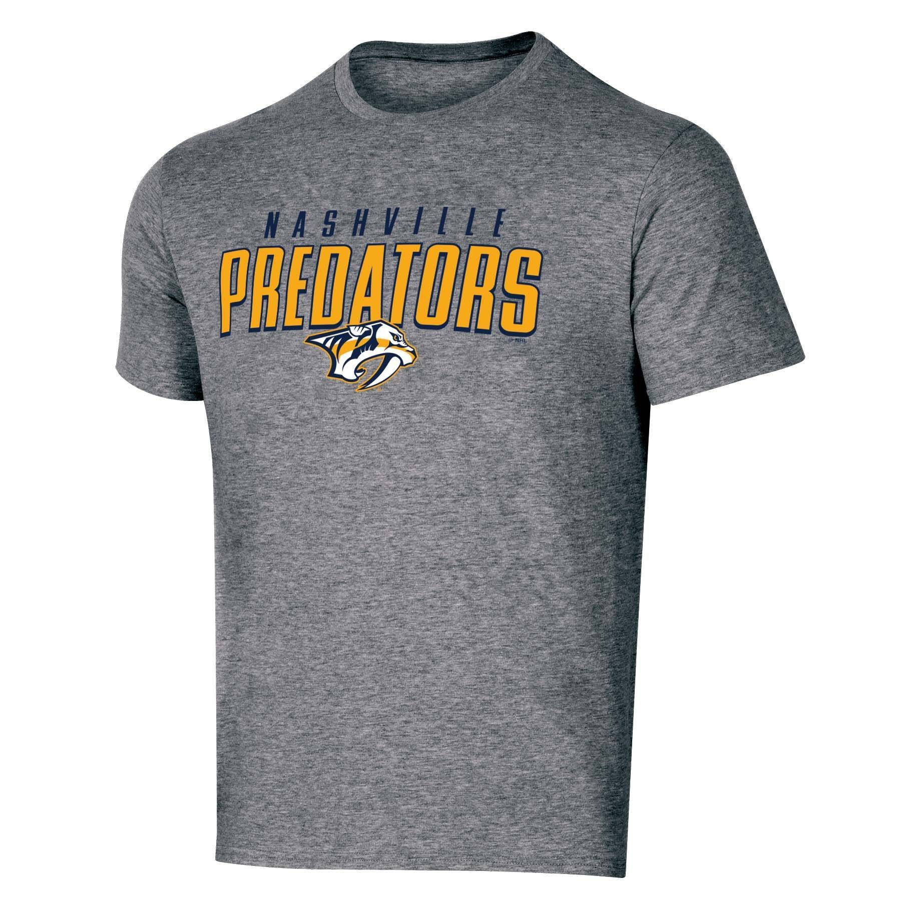 slide 1 of 2, NHL Nashville Predators Men's Short Sleeve Heather T-Shirt - XL, 1 ct