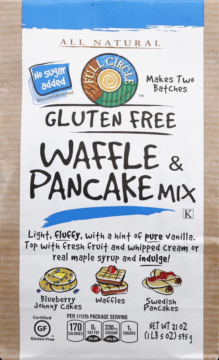 slide 4 of 6, Full Circle Market Gluten Free Waffle Pancake Mix, 21 oz