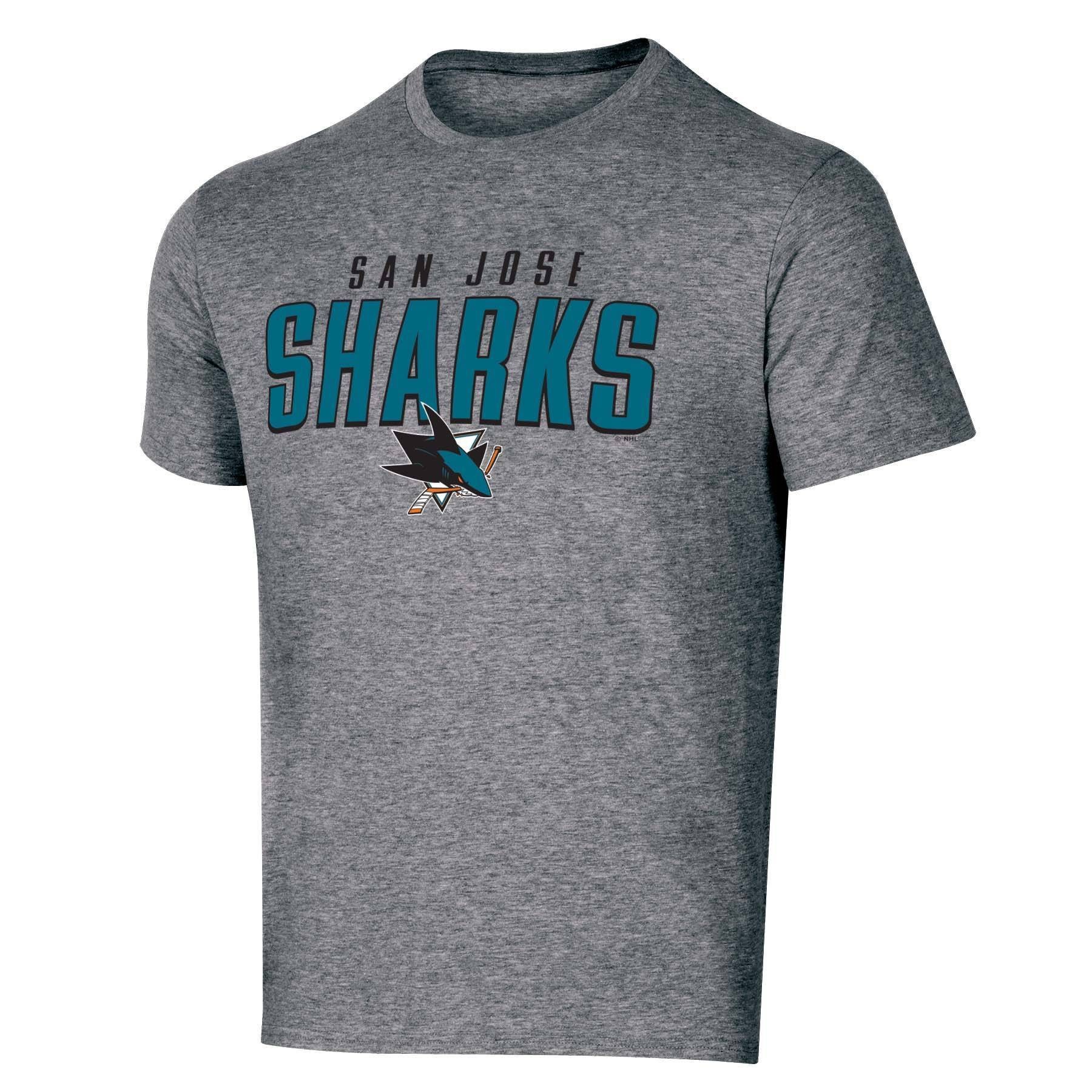 slide 1 of 2, NHL San Jose Sharks Men's Short Sleeve Heather T-Shirt - XL, 1 ct