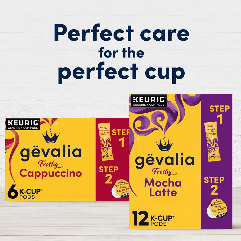 slide 8 of 9, Gevalia Kaffe Mocha Latte Espresso Roast Coffee Single Serve Pods - 12ct, 12 ct