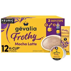 Gevalia Kaffe Mocha Latte Espresso Roast Coffee Single Serve Pods - 12ct