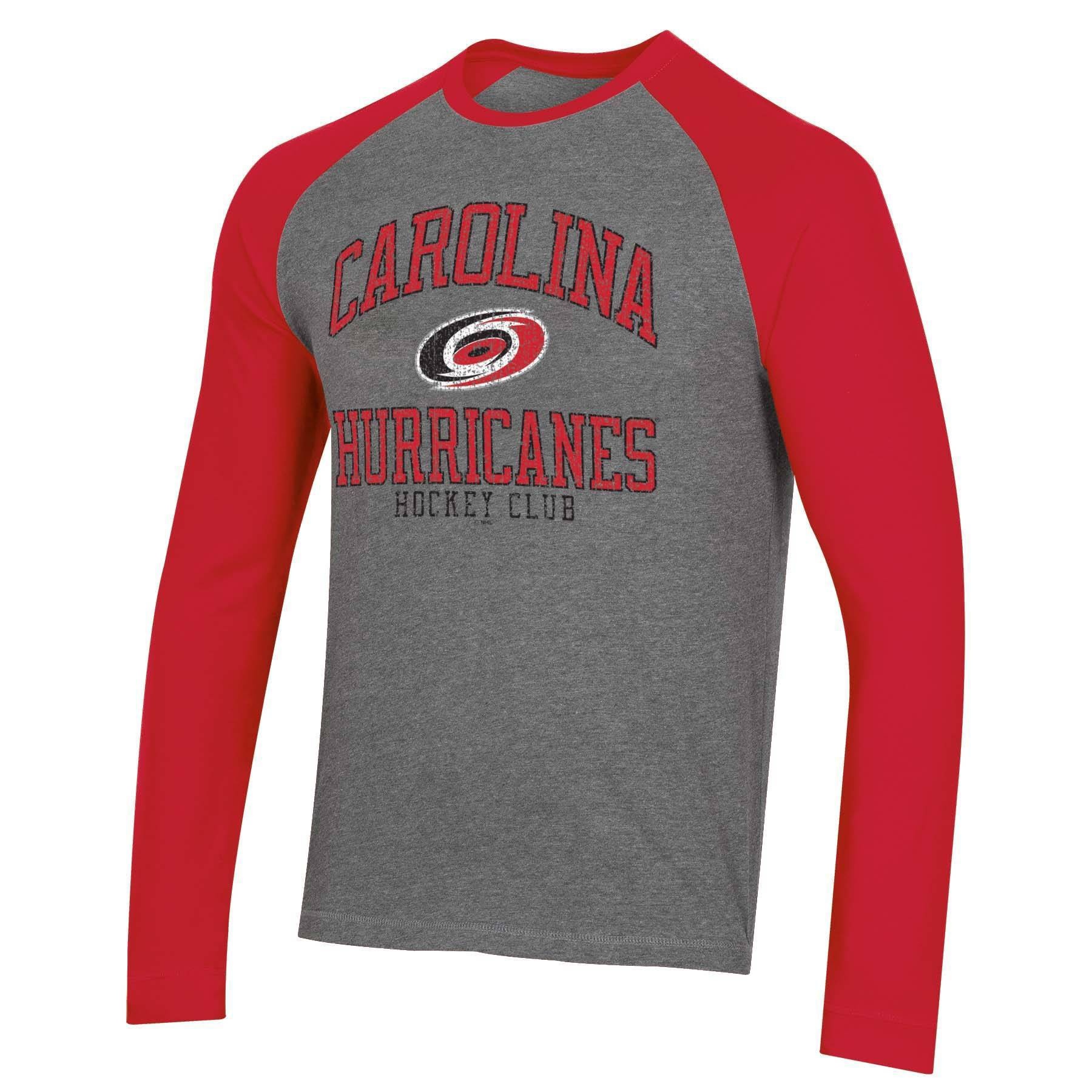 slide 1 of 2, NHL Carolina Hurricanes Men's Long Sleeve Raglan T-Shirt - XL, 1 ct