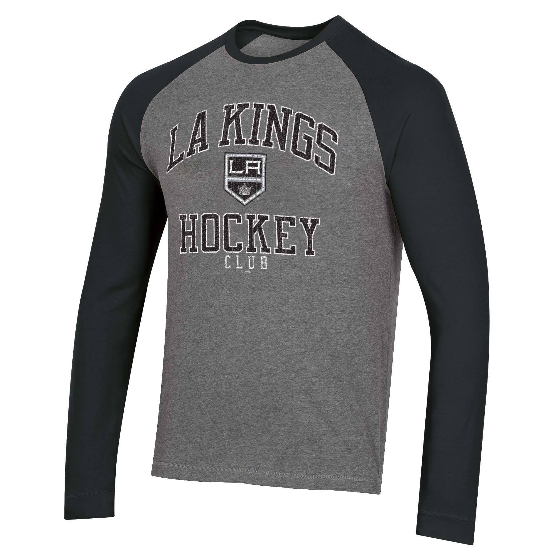 slide 1 of 2, NHL Los Angeles Kings Men's Long Sleeve Raglan T-Shirt - XL, 1 ct