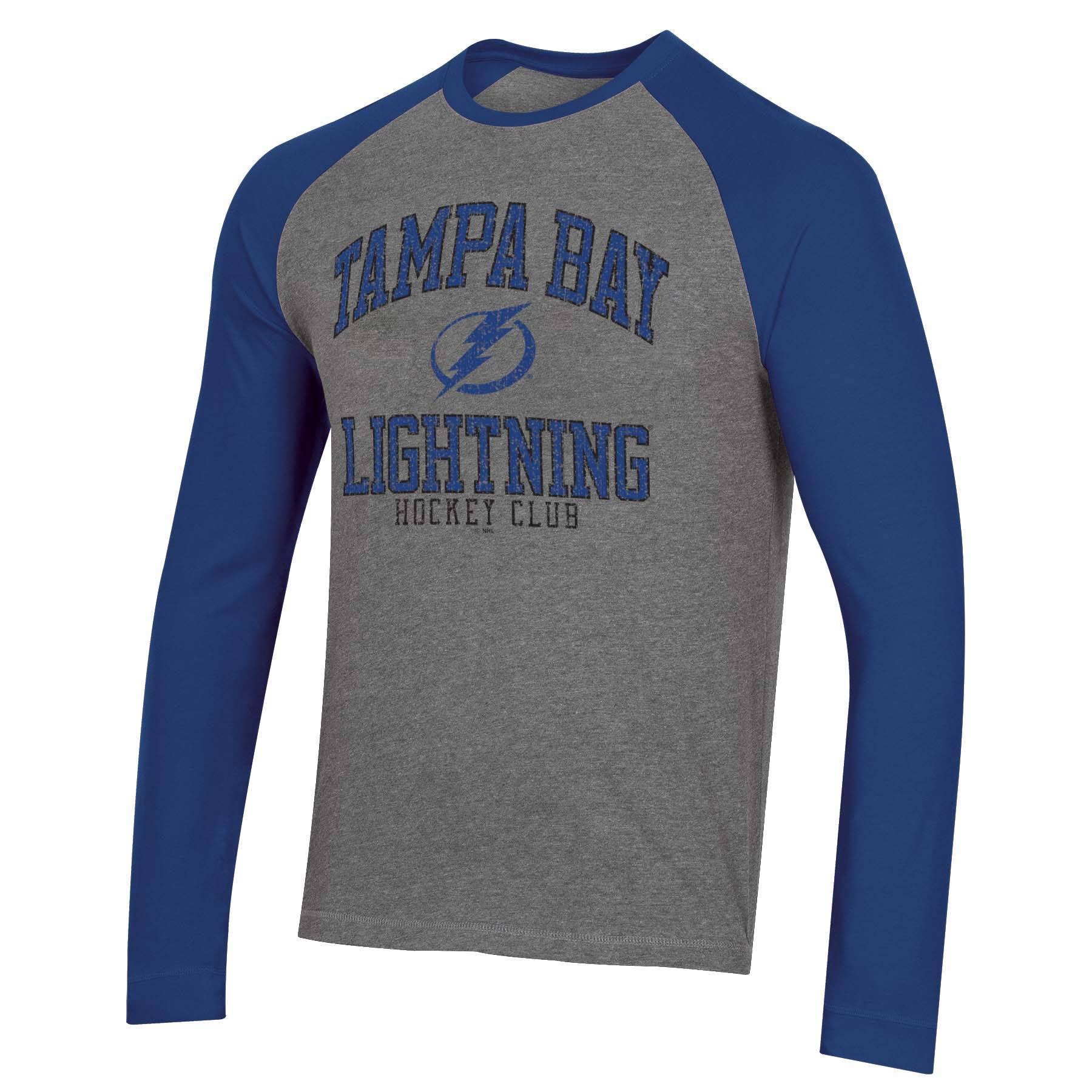 slide 1 of 2, NHL Tampa Bay Lightning Men's Long Sleeve Raglan T-Shirt - XL, 1 ct