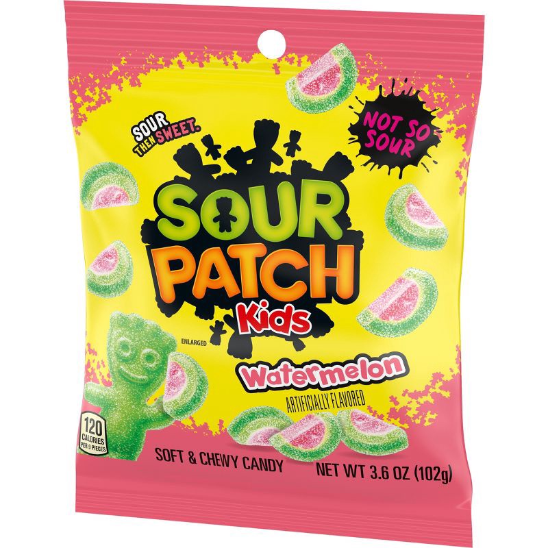 slide 5 of 13, Sour Patch Kids Watermelon Soft & Chewy Candy - 3.6oz, 3.6 oz