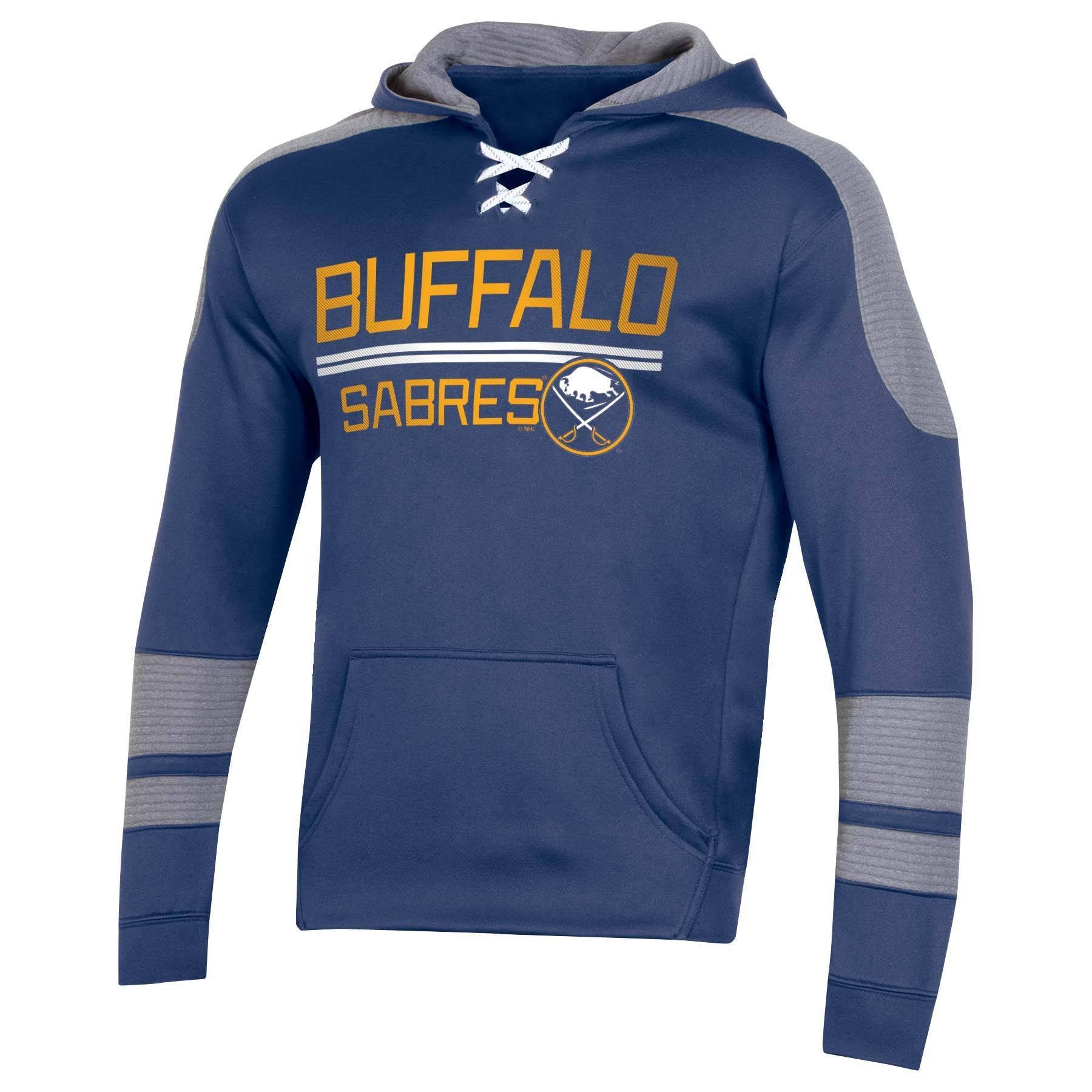 slide 1 of 2, NHL Buffalo Sabres Men&#39;s Edge Poly Textured Hoodie - XL, 1 ct