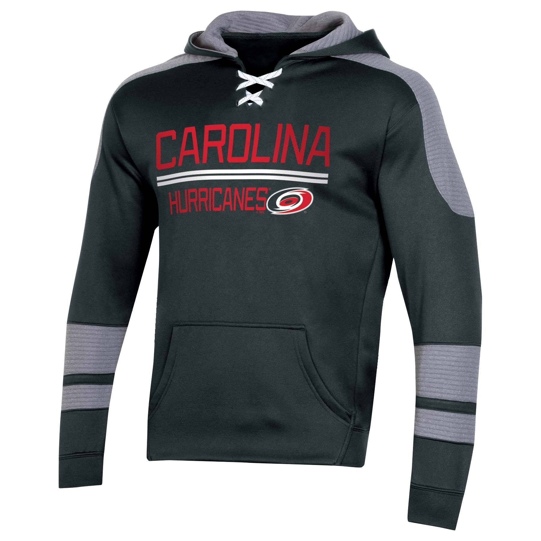 slide 1 of 2, NHL Carolina Hurricanes Men's Edge Poly Textured Hoodie - XL, 1 ct