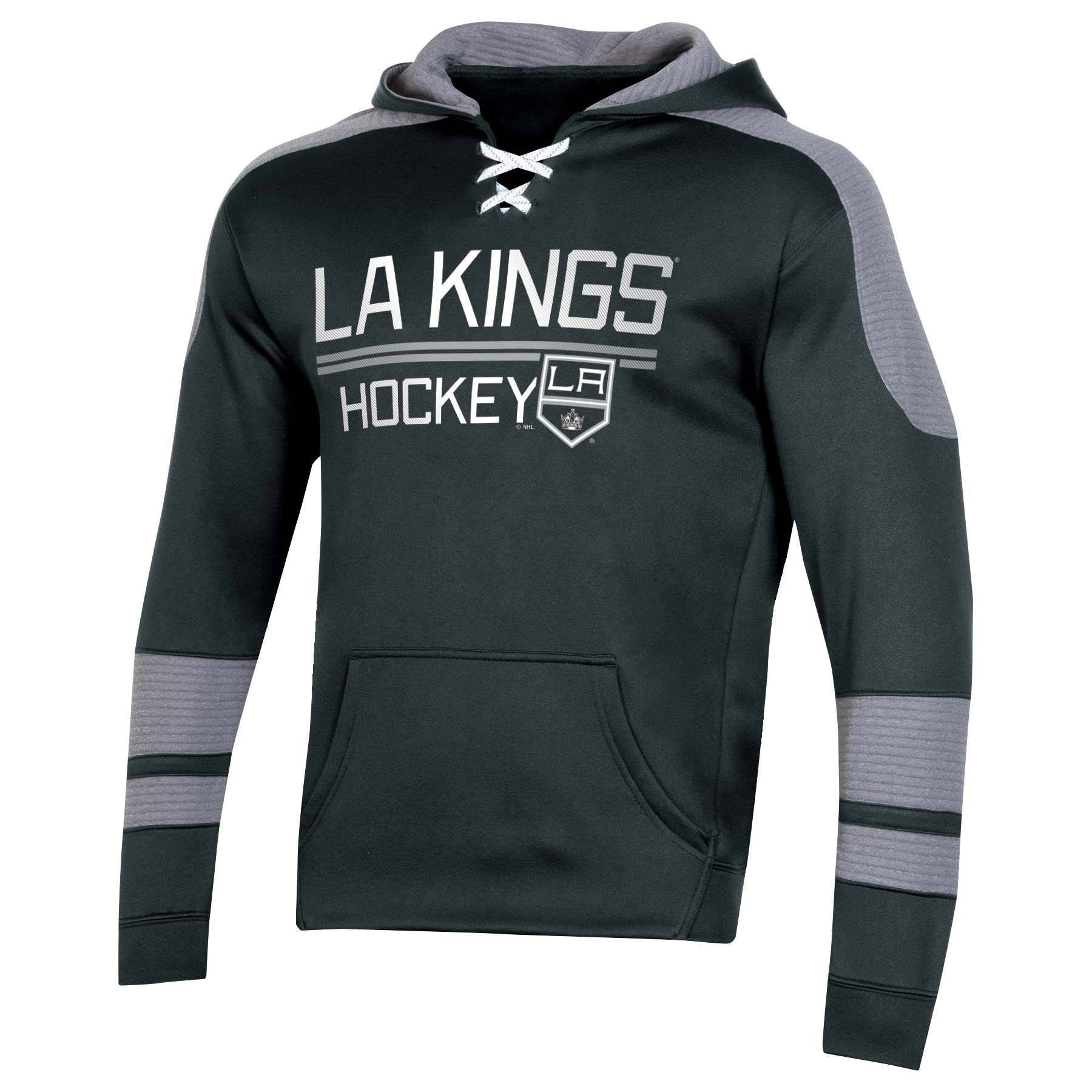 slide 1 of 2, NHL Los Angeles Kings Men's Edge Poly Textured Hoodie - XL, 1 ct