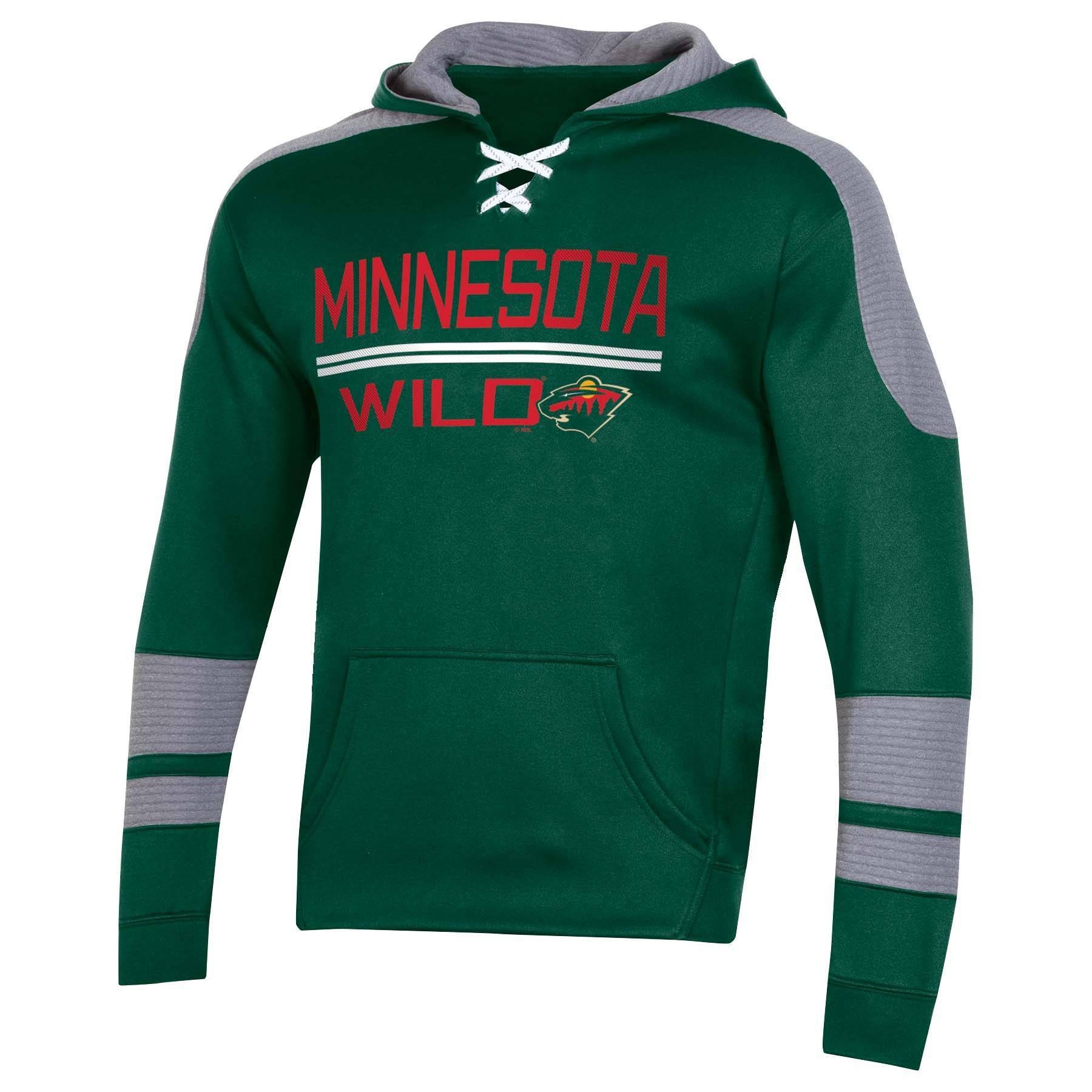 slide 1 of 2, NHL Minnesota Wild Men's Edge Poly Textured Hoodie - XL, 1 ct