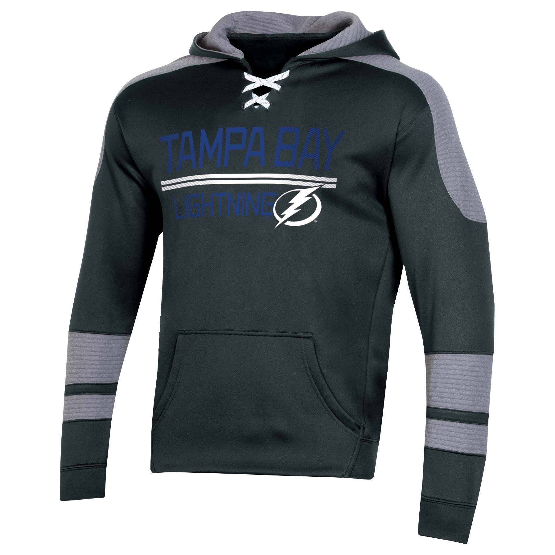 slide 1 of 2, NHL Tampa Bay Lightning Men's Edge Poly Textured Hoodie - XL, 1 ct