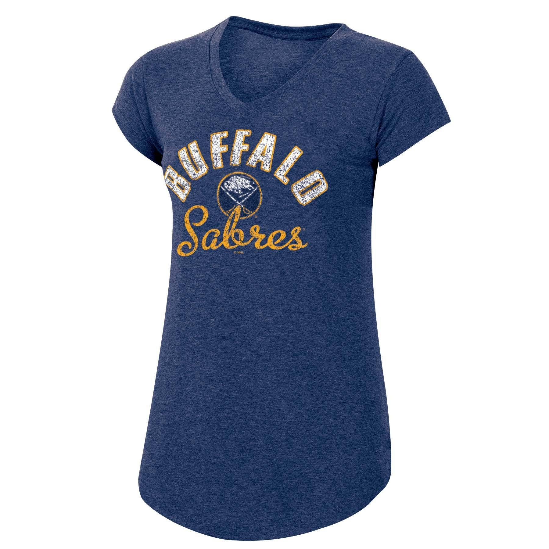 slide 1 of 2, NHL Buffalo Sabres Women&#39;s Team Pride V-Neck T-Shirt - XL, 1 ct