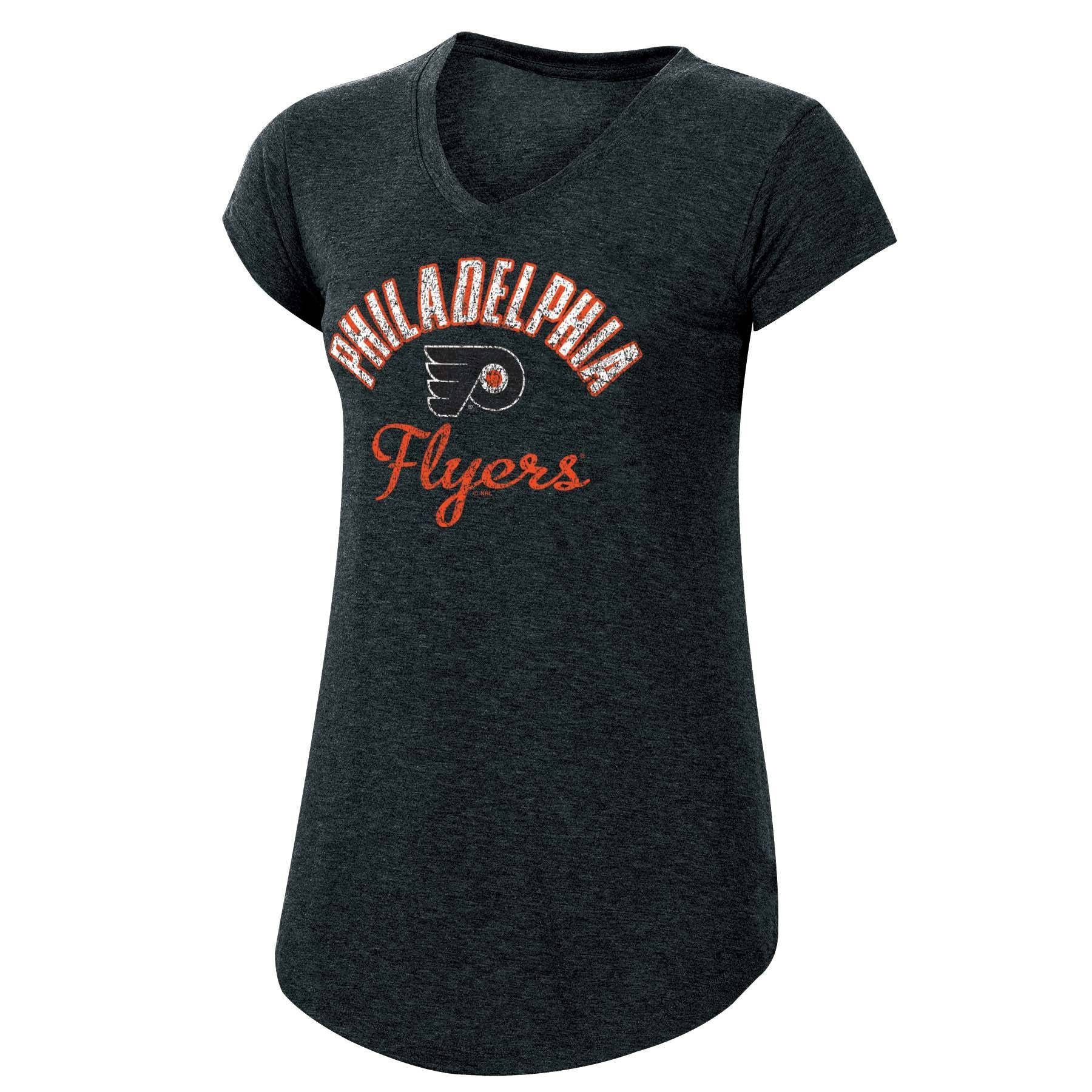 slide 1 of 2, NHL Philadelphia Flyers Women's Team Pride V-Neck T-Shirt - XL, 1 ct