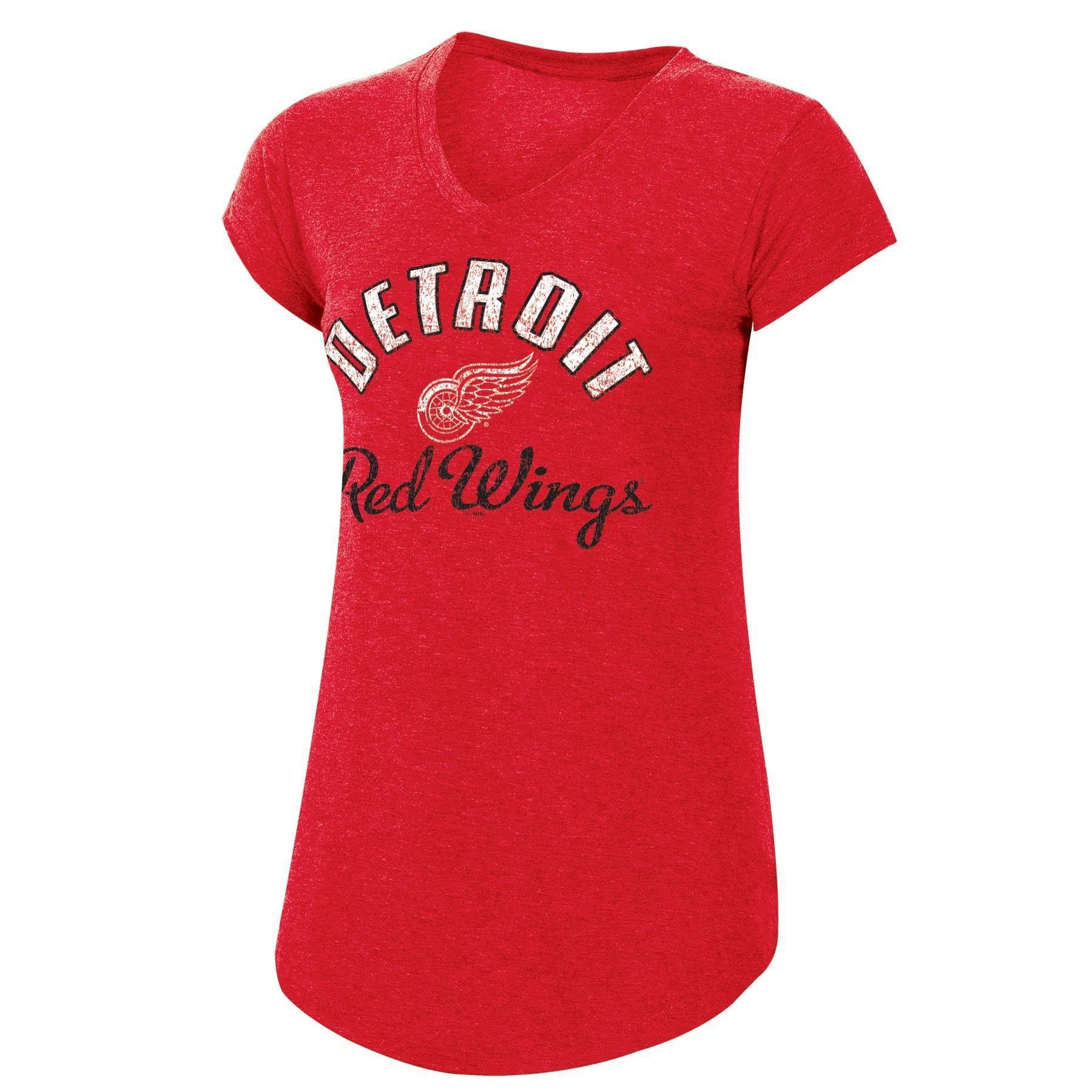 slide 1 of 2, NHL Detroit Red Wings Women&#39;s Team Pride V-Neck T-Shirt - XL, 1 ct