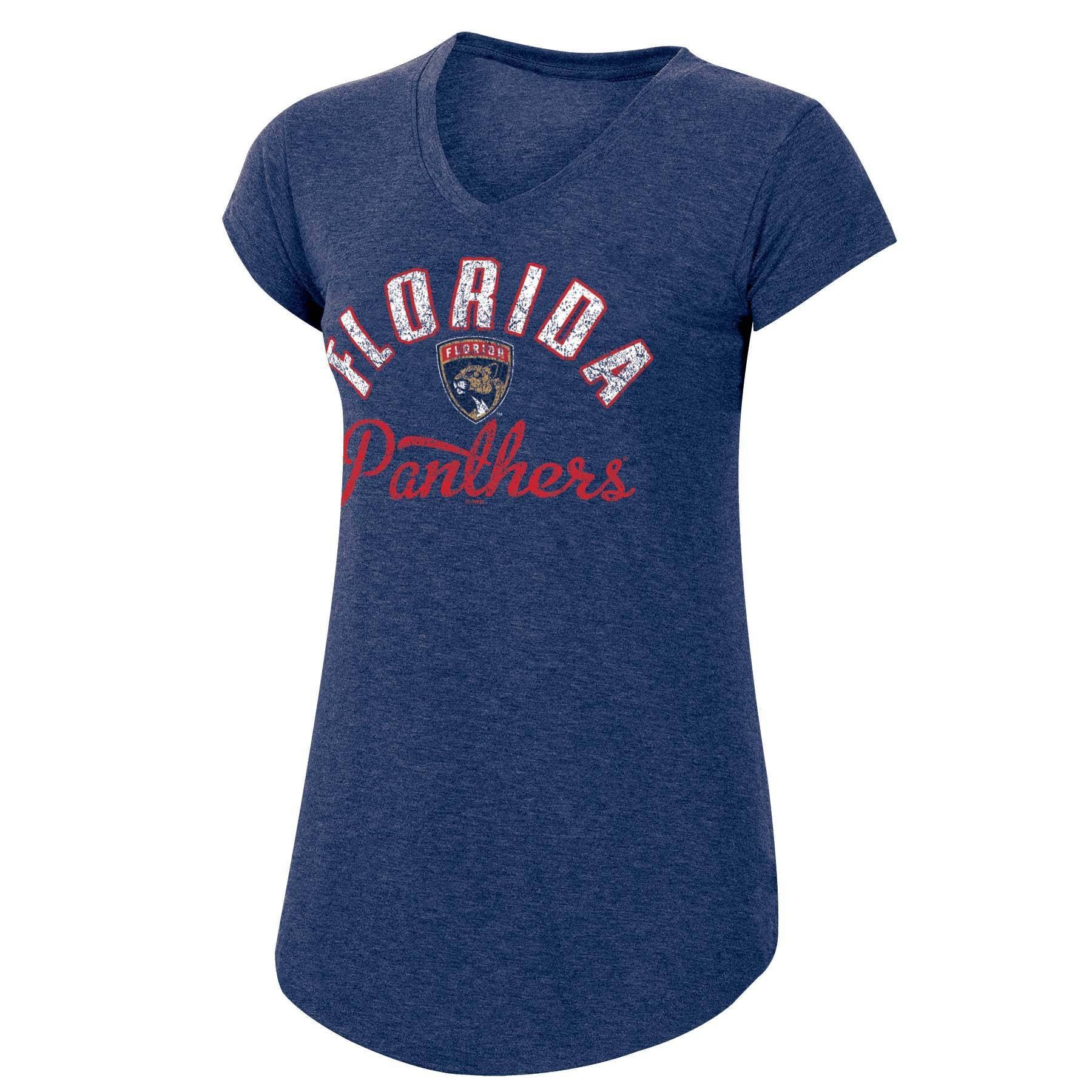 slide 1 of 2, NHL Florida Panthers Women's Team Pride V-Neck T-Shirt - XL, 1 ct