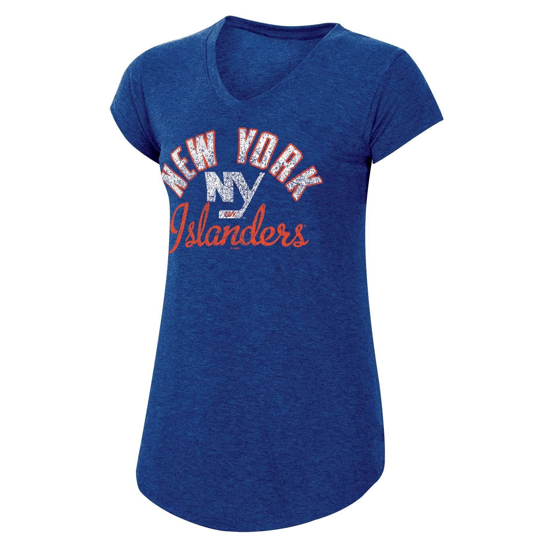 slide 1 of 2, NHL New York Islanders Women's Team Pride V-Neck T-Shirt - XL, 1 ct