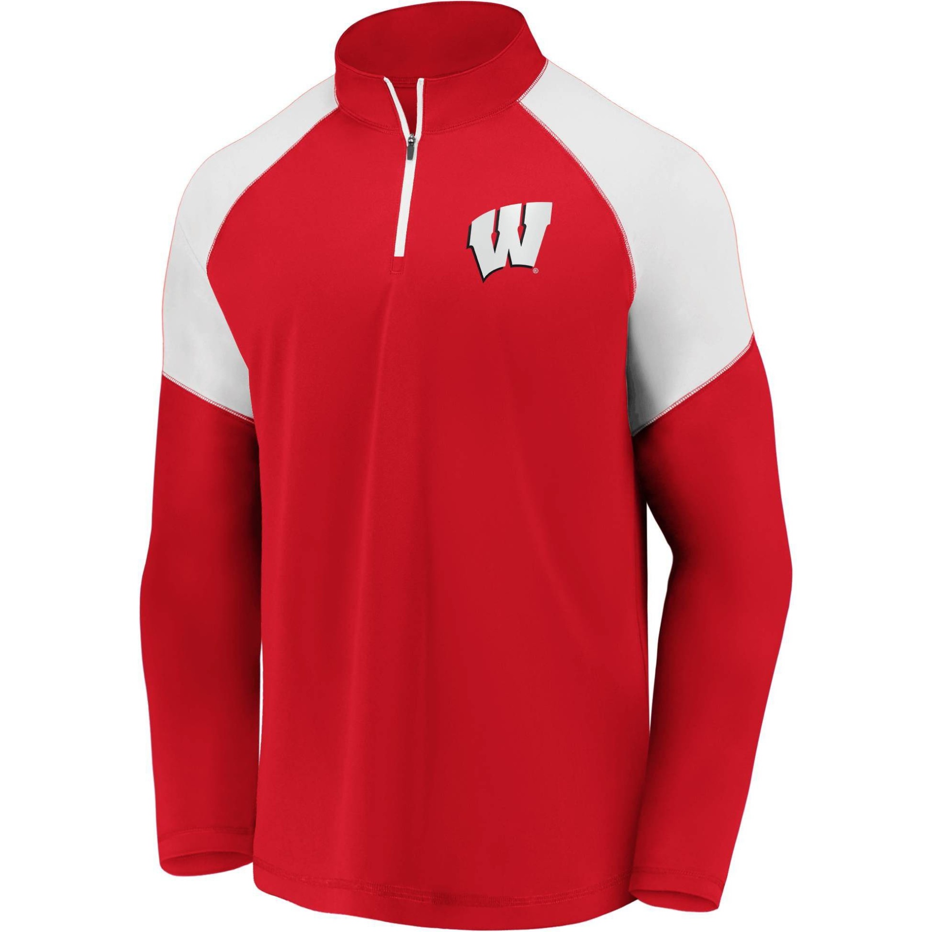 slide 1 of 3, NCAA Wisconsin Badgers Men's 1/4-Zip Sweatshirt - XL, 1 ct