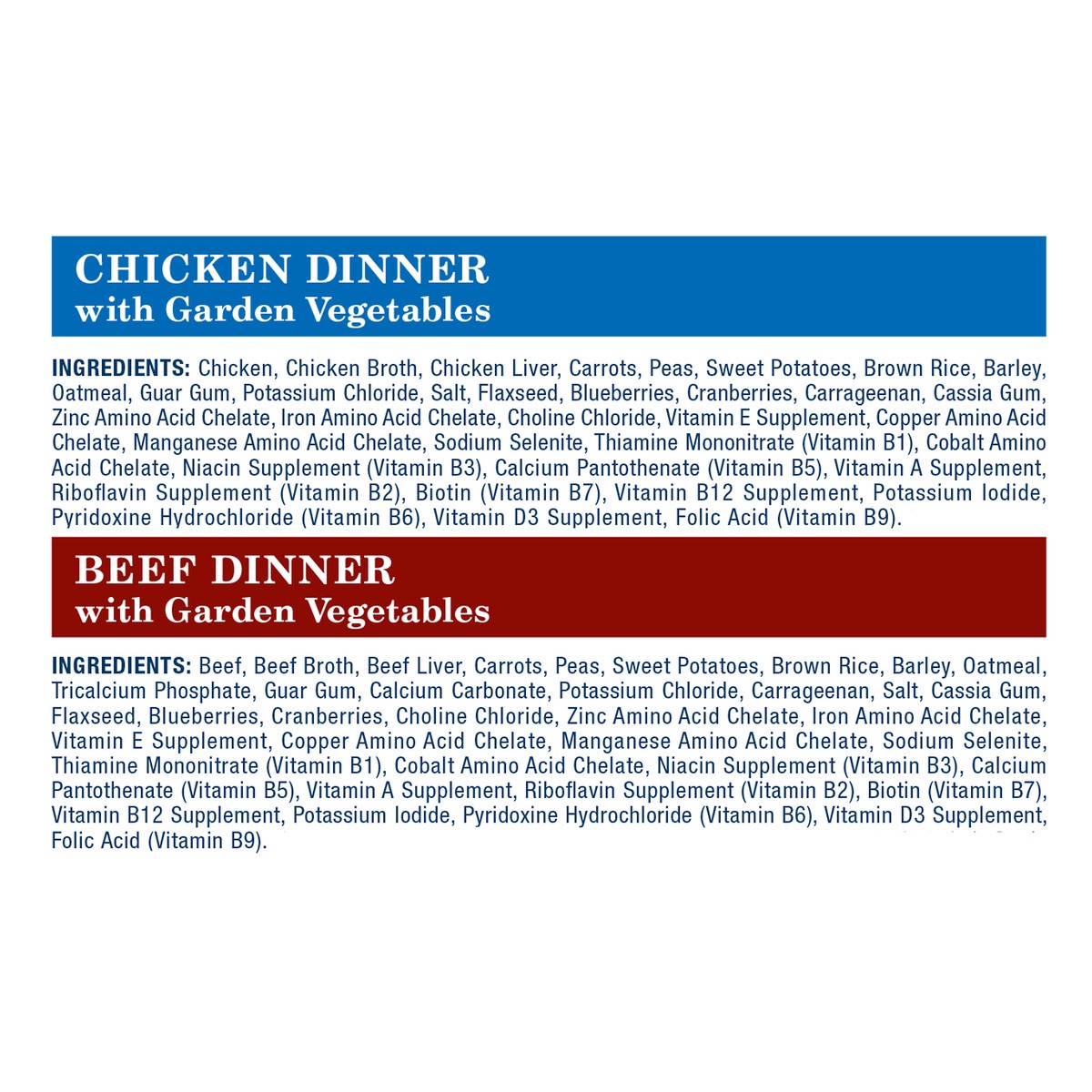 slide 4 of 8, Blue Buffalo Blue Homestyle Recipe Variety Pack Chicken Dinner Beef Dinner Food for Dogs 8-12.5 oz, 8 ct