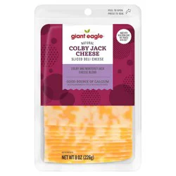 Giant Eagle Sliced Colby Jack Cheese