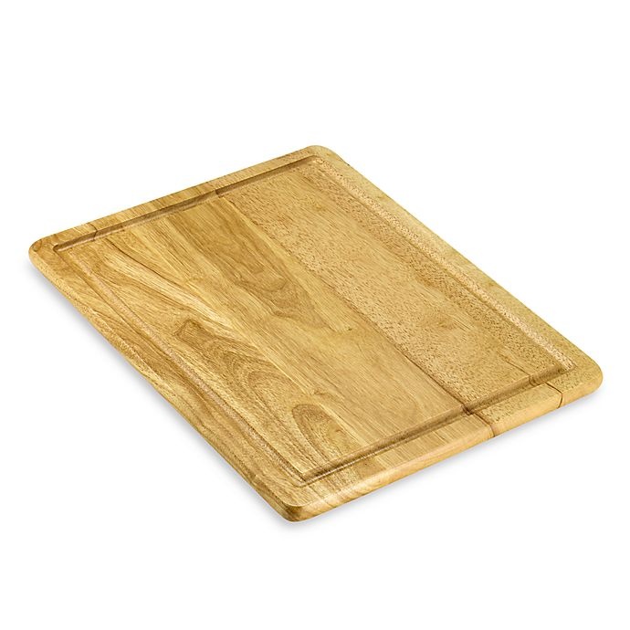 slide 1 of 5, Architec Gripper Wood Cutting Board with Well, 16 in x 20 in