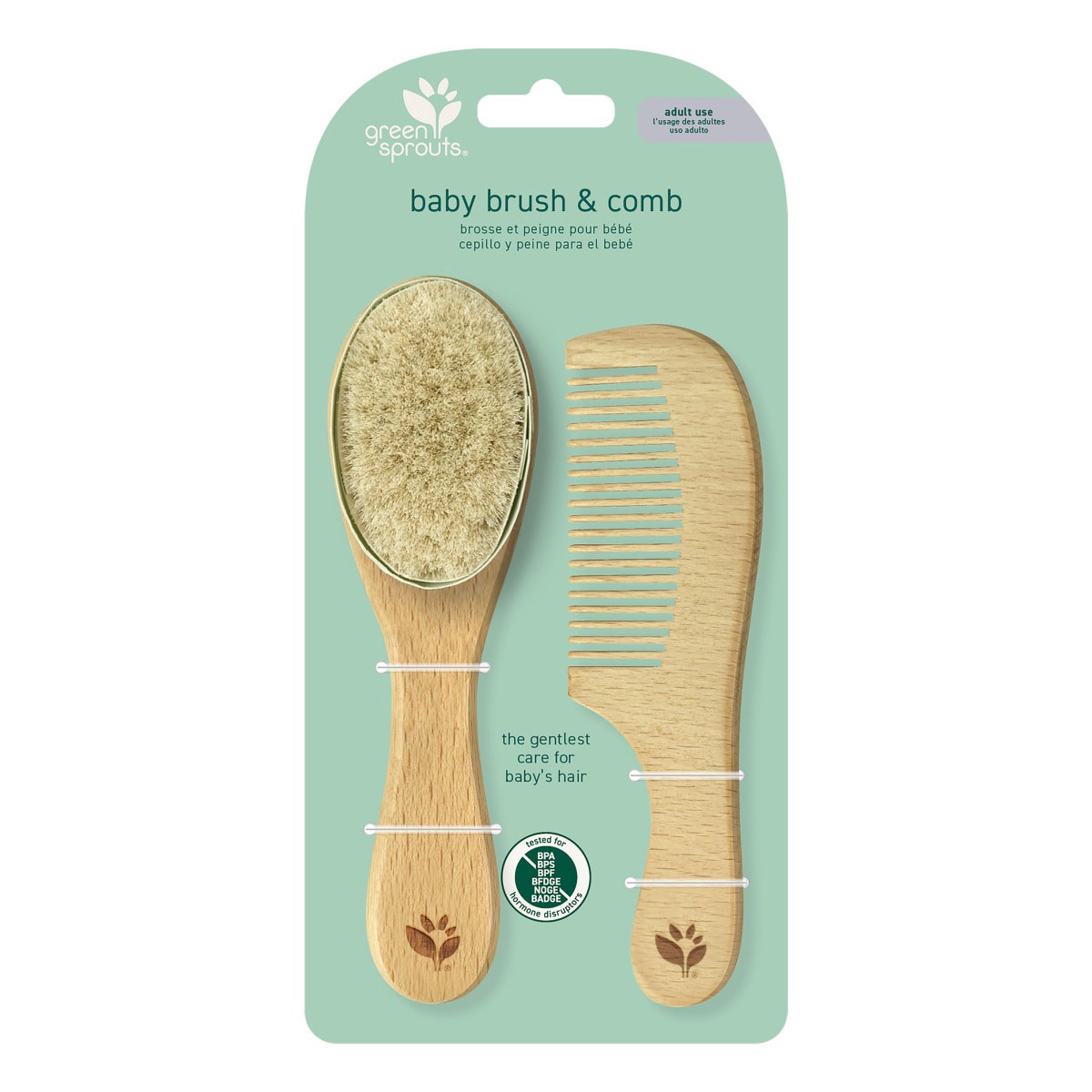 slide 1 of 13, Green Sprouts Brush & Comb Set 1 ea, 1 ct